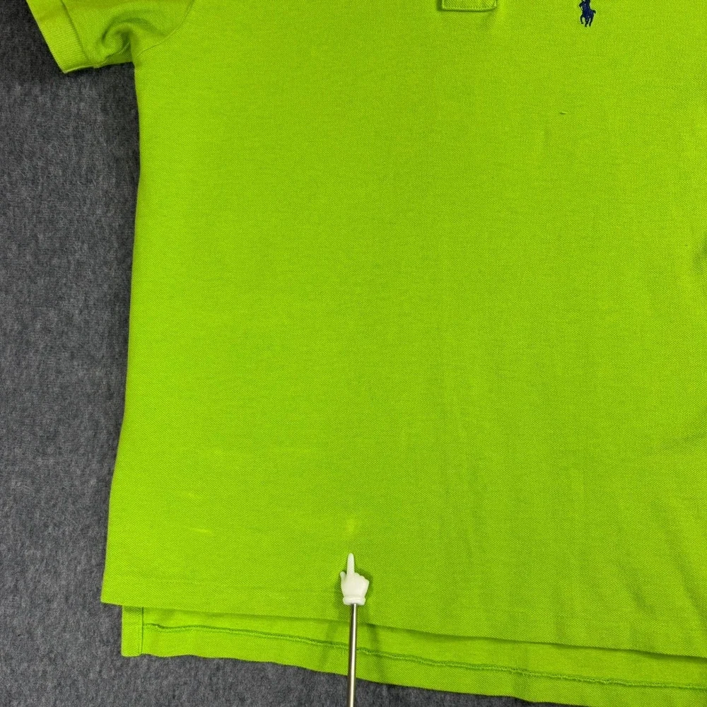 Polo Ralph Lauren Polo Shirt Mens M Lime Green Short Sleeve Pique Pony Logo